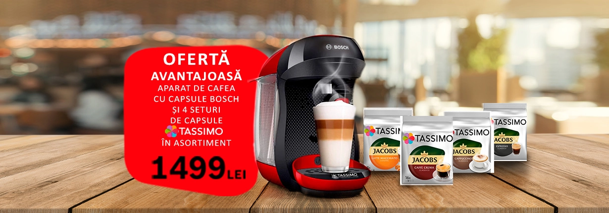 Ofertă avantajoasă la aparatele de cafea Bosch