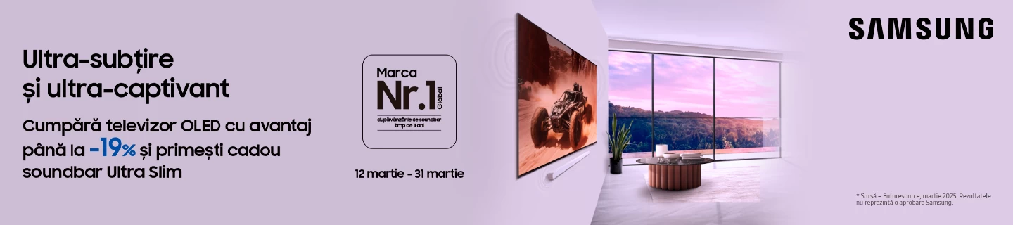 OLED Weeks – reduceri de până la 19% la televizoarele Samsung