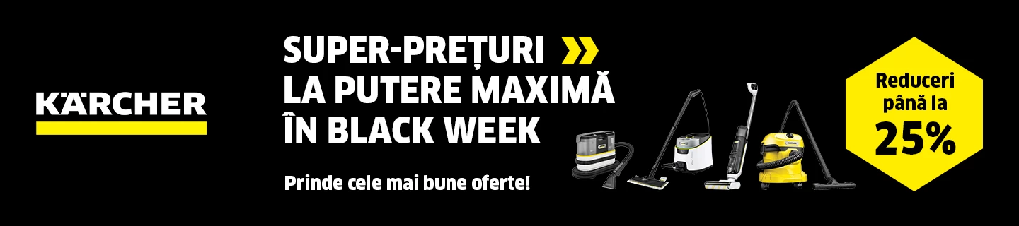 Karcher Black Friday 2025 — putere maximă la reduceri până la 25%