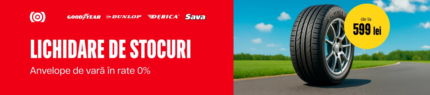 Lichidare stoc anvelope de vara – reduceri pana la 50%!