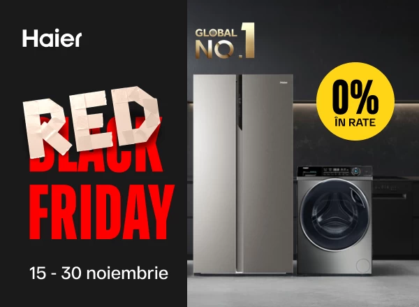 Confort premium cu Haier — alege electrocasnice preferate și plătește ușor în rate cu 0%
