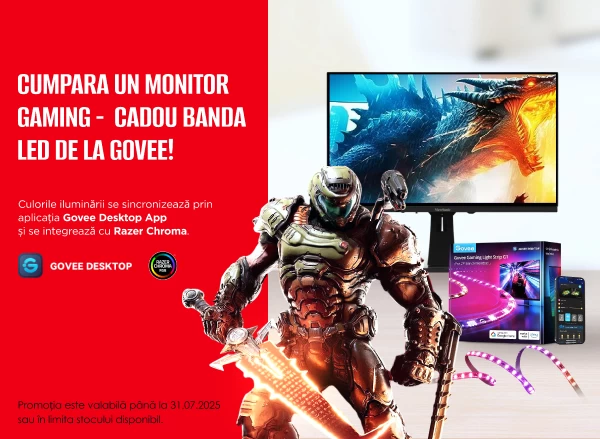 Cumpără un monitor de gaming - primești iluminare LED GOVEE cadou!