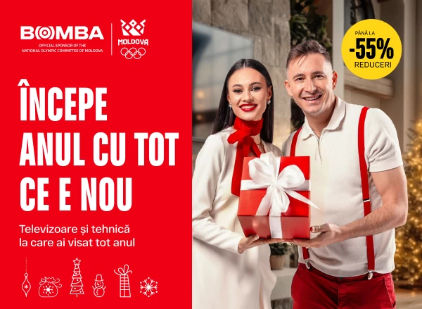 Dăruiți fericire de Anul Nou – reduceri de până la 55 %