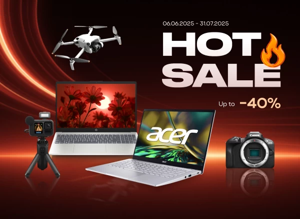 HOT SALE – до -40% на гаджеты, которые заряжают лето!