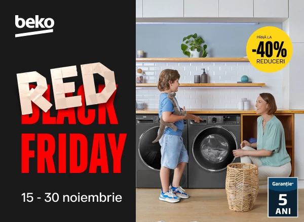 Reduceri de până la 40% la electrocasnicele preferate Beko!