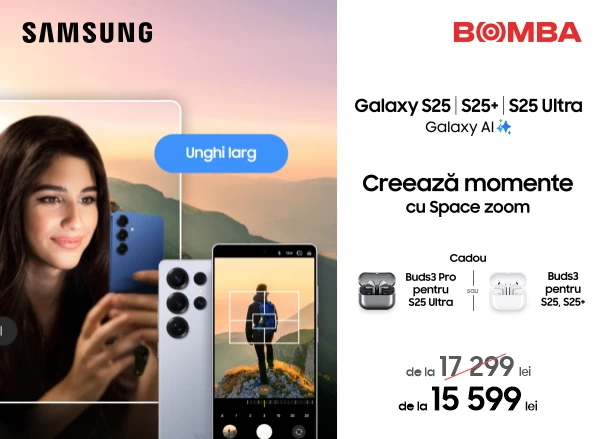 Cumpără un Samsung Galaxy S25 și primește un cadou