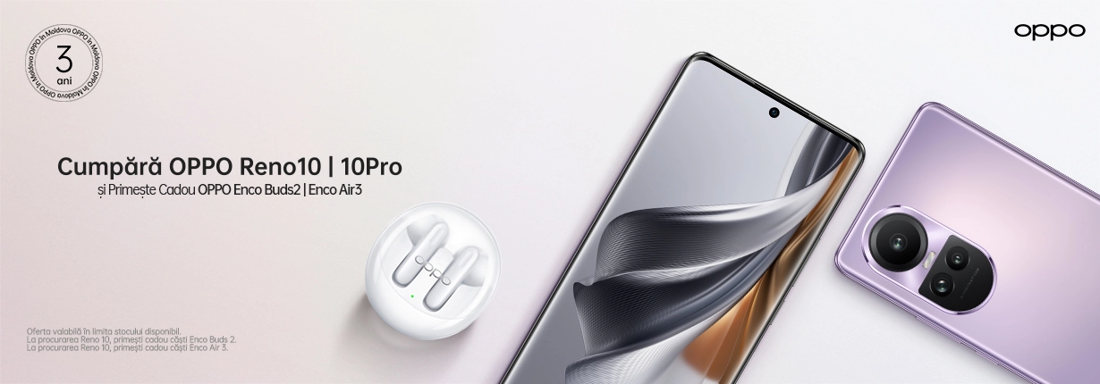 Cadou la procurarea OPPO Reno10 | 10Pro