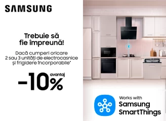 Reducere 10% la electrocasnice Samsung SmartThings