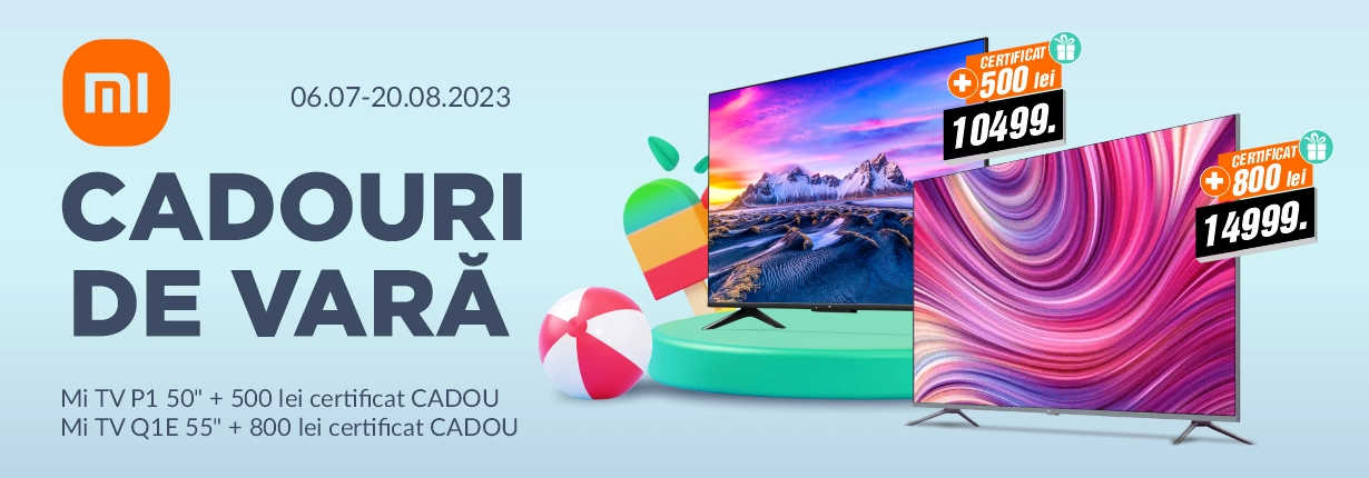 Cumpărați un televizor Xiaomi  și obțineți un cadou garantat!